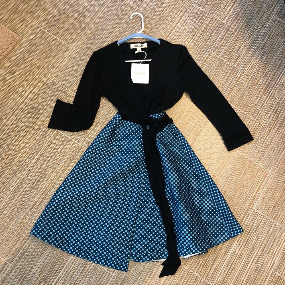 DVF Combo Wrap Dress